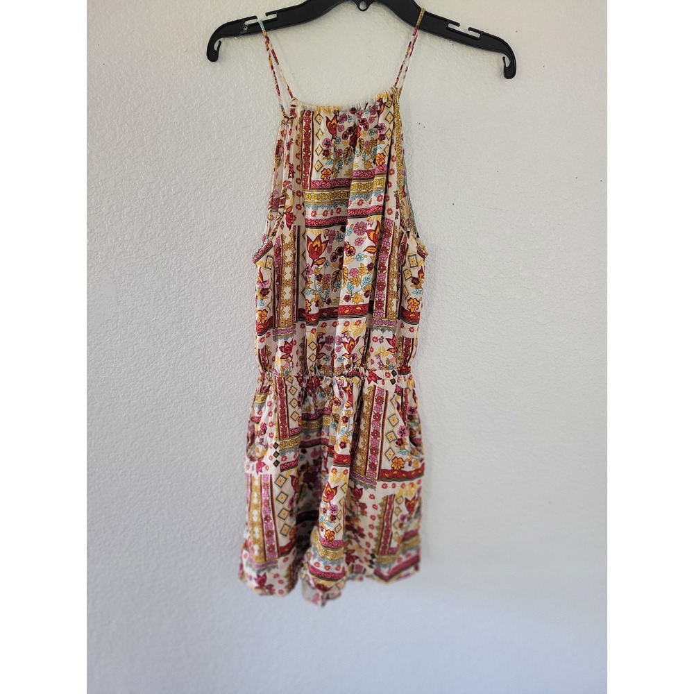 H&M Coachella Official Collection Floral Patchwork Boho Romper Multicolor 4 #20